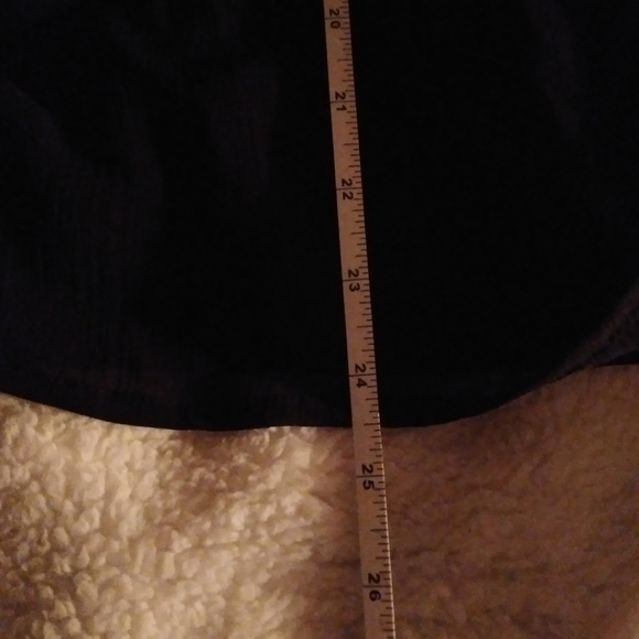 JAClyn Smith Flowy sheer top attached tank Faux Pearl rhinestone trim sl… - Picture 11 of 12